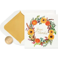 Give Thanks Thanksgiving Greeting Card
