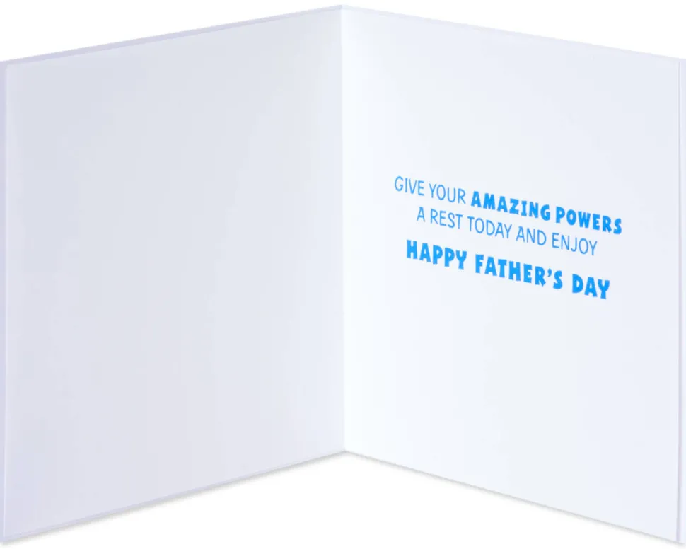 Give Your Powers a Rest Today Father’s Day Greeting Card