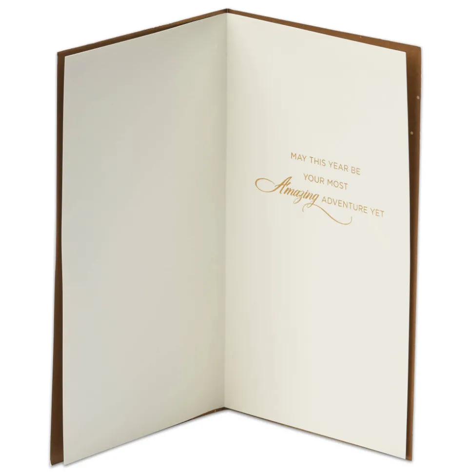 Glitter Balloons Birthday Greeting Card