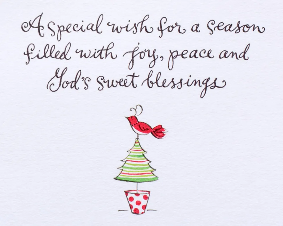 God’s Sweet Blessings Religious Christmas Greeting Card
