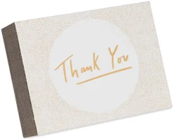 Gold, Black and Cream Blank Note Cards with Envelopes, 16-Count