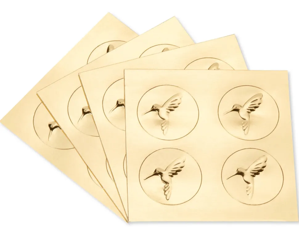 Gold Border Thank You Boxed Blank Note Cards and Envelopes, 16-Count