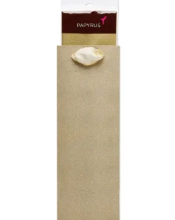 Gold Glitter 14″ Holiday Beverage Gift Bag with Tissue Paper, 1 Bag, 4 Sheets