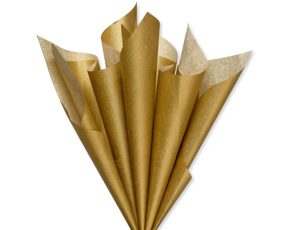Gold Tissue Paper, 4-Sheets