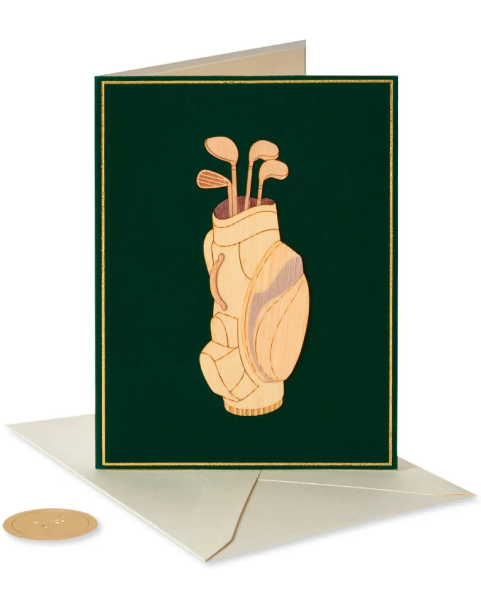 Golf Bag Birthday Greeting Card