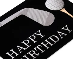 Golf Club And Ball Birthday Greeting Card