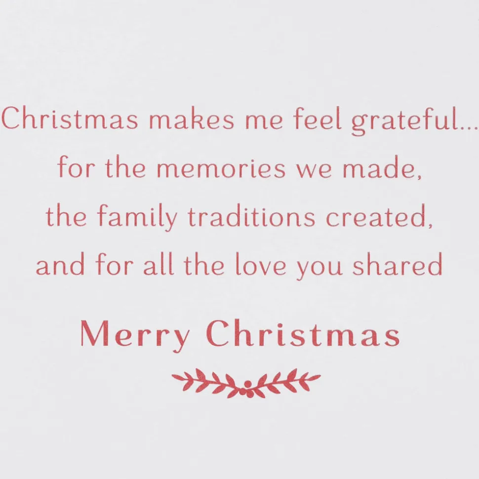 Grateful for the Memories We Made Christmas Greeting Card for Mom