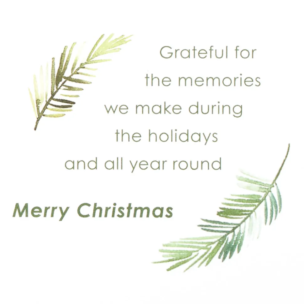 Grateful for the Memories Christmas Greeting Card for Dad