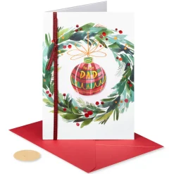 Grateful for the Memories Christmas Greeting Card for Dad