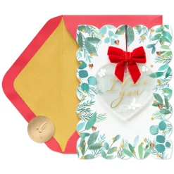 Grateful For Your Love Romantic Christmas Greeting Card