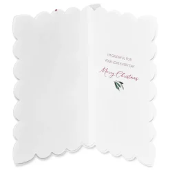 Grateful For Your Love Romantic Christmas Greeting Card