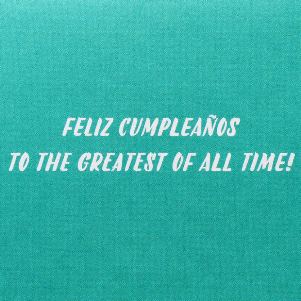 Greatest of All Time Spanish Birthday Greeting Card