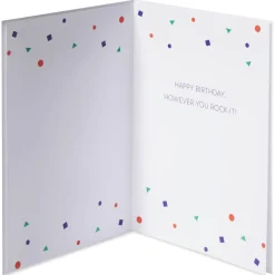 Hair, However You Rock It Birthday Greeting Card – Illustrated by Sarah Dahir