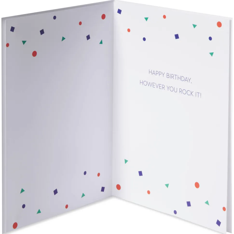 Hair, However You Rock It Birthday Greeting Card – Illustrated by Sarah Dahir