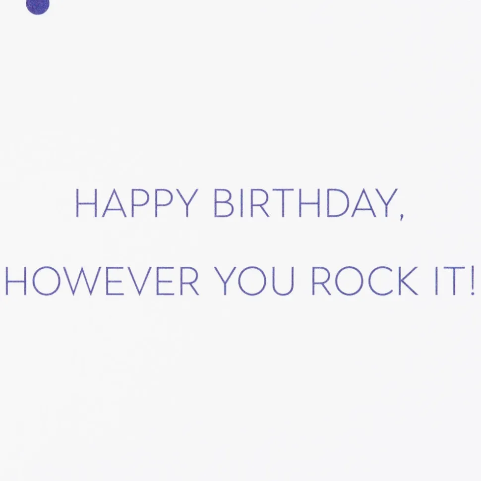 Hair, However You Rock It Birthday Greeting Card – Illustrated by Sarah Dahir