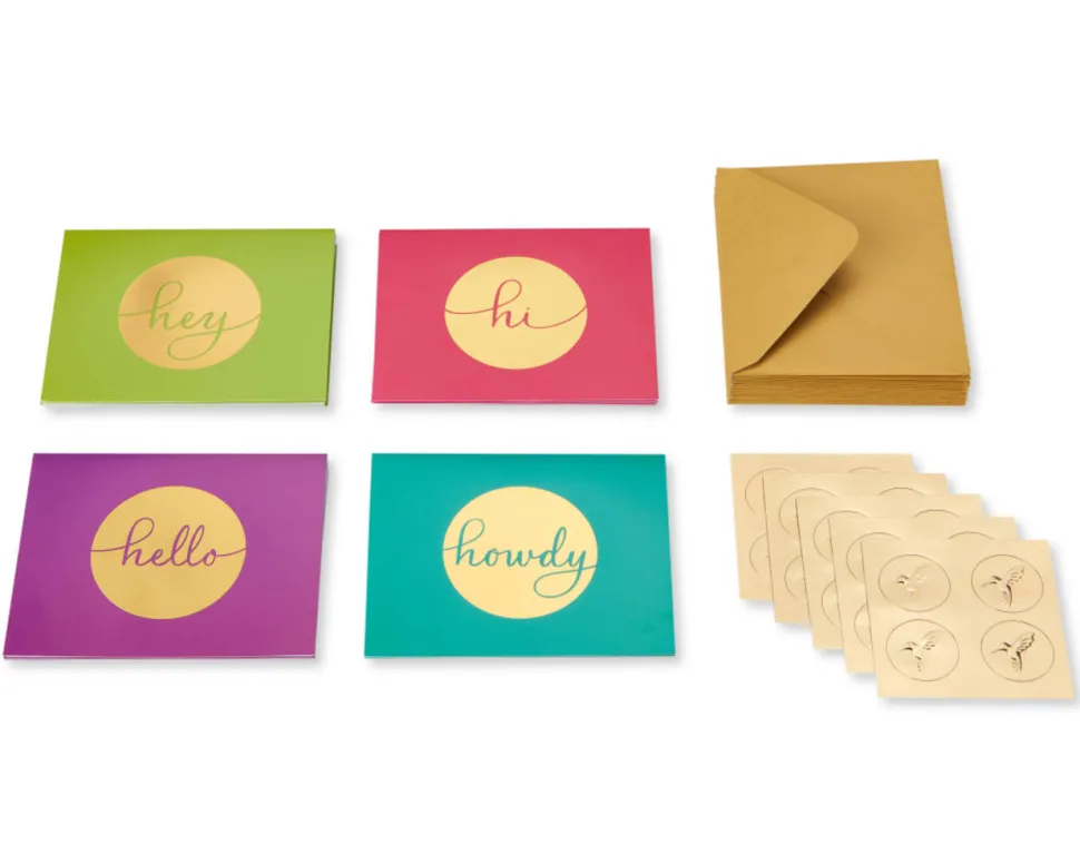 Handlettered Boxed Blank Note Cards, 20-Count