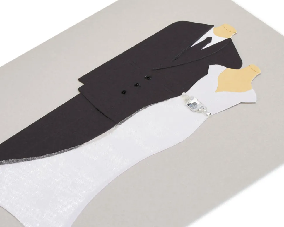 Handmade Bride And Groom Wedding Greeting Card