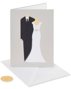 Handmade Bride And Groom Wedding Greeting Card