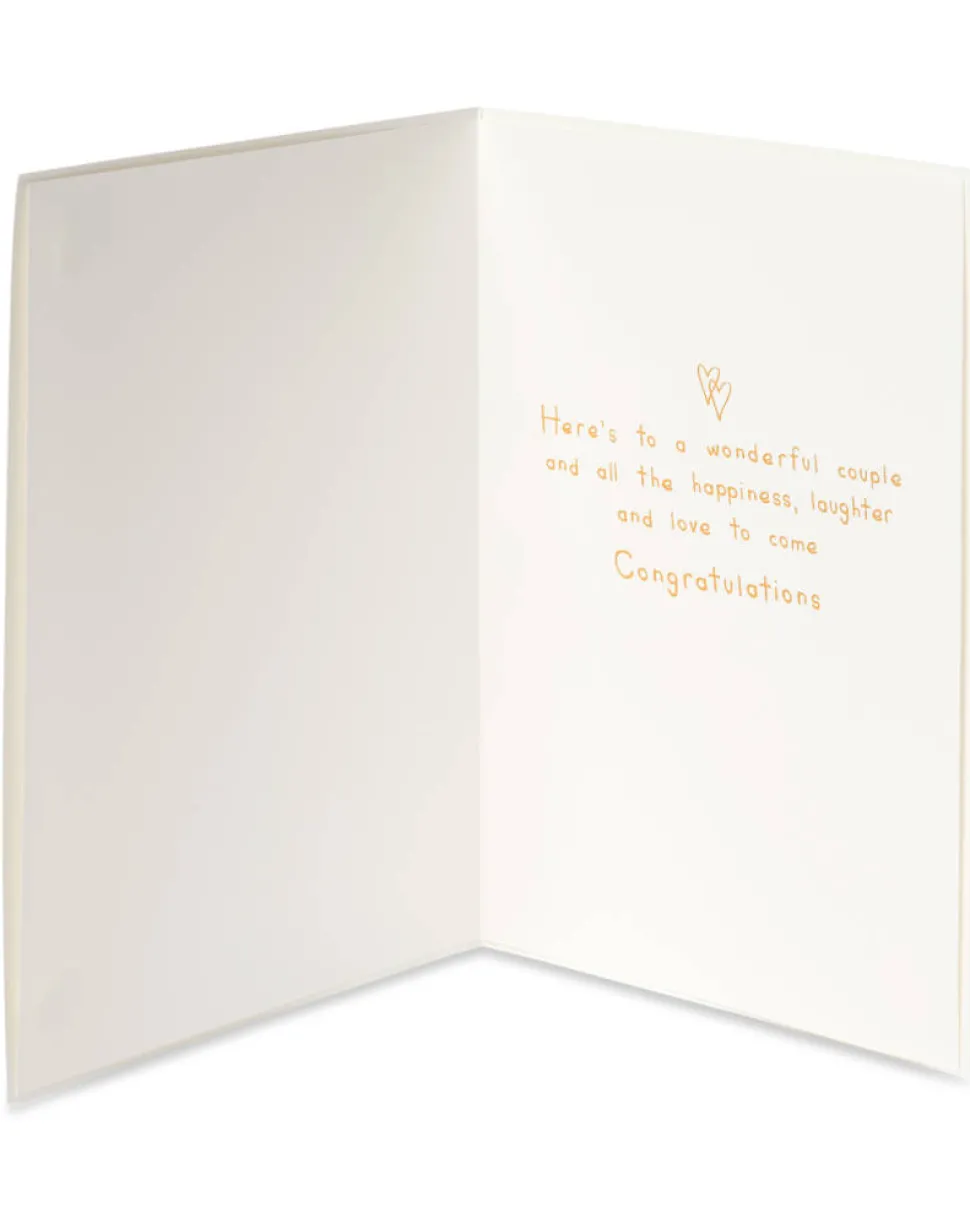 Happiness, Laughter and Love Wedding Shower Greeting Card for Couple – Designed by House of Turnowsky