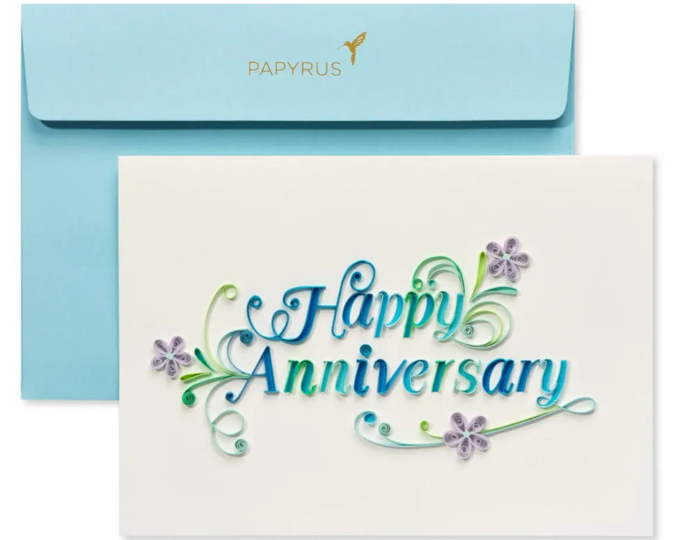 Happy Anniversary Blank Anniversary Greeting Card