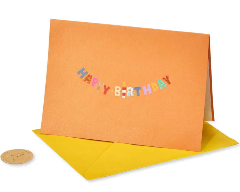 Happy Birthday Text Birthday Greeting Card