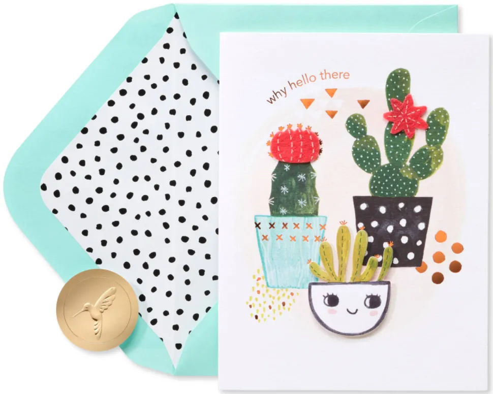 Happy Cacti Friendship Greeting Card