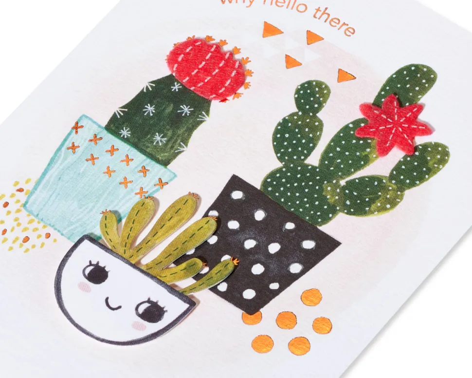 Happy Cacti Friendship Greeting Card