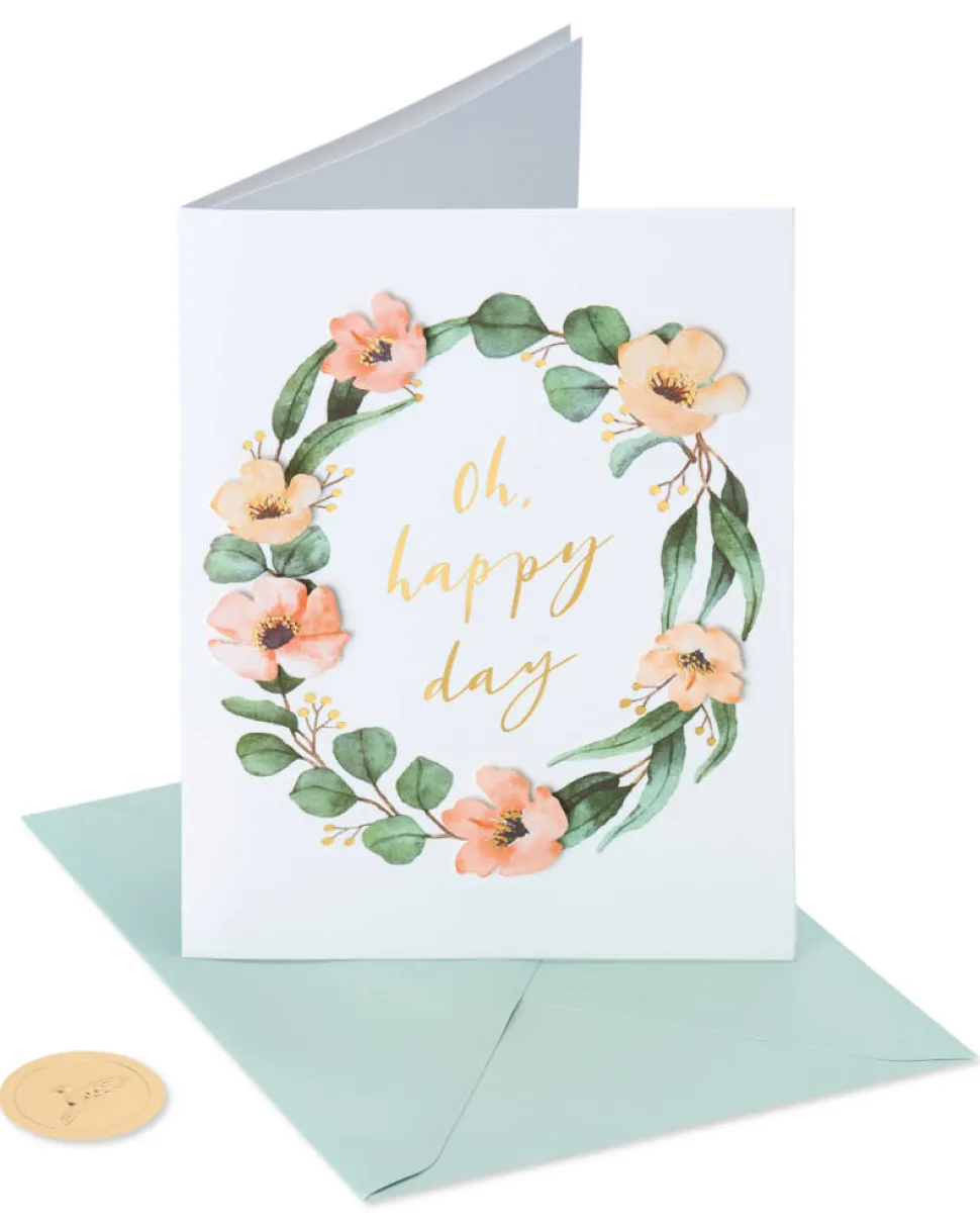 Happy Day Bridal Shower Greeting Card