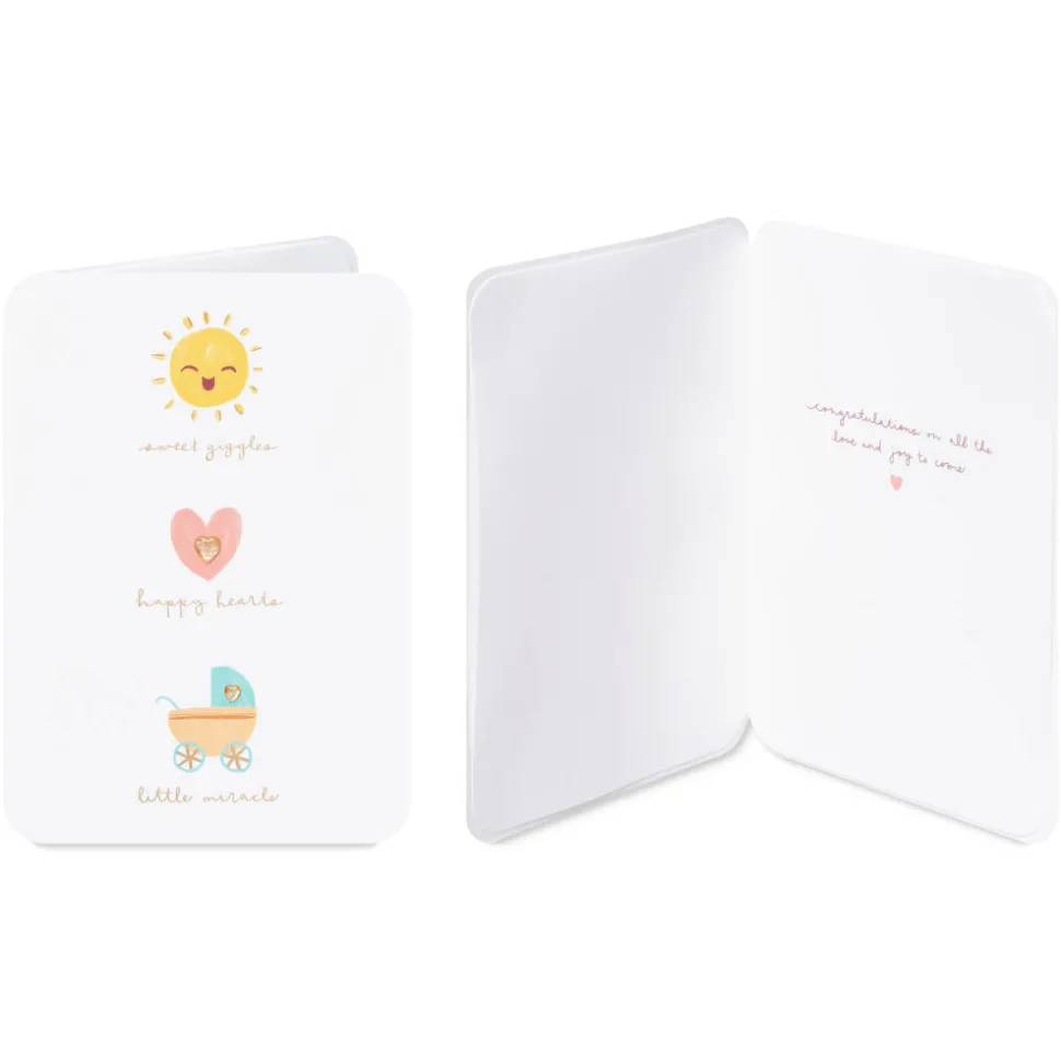 Happy Ever After and Bundle of Joy Wedding and New Baby Card Assortment, 4-Count