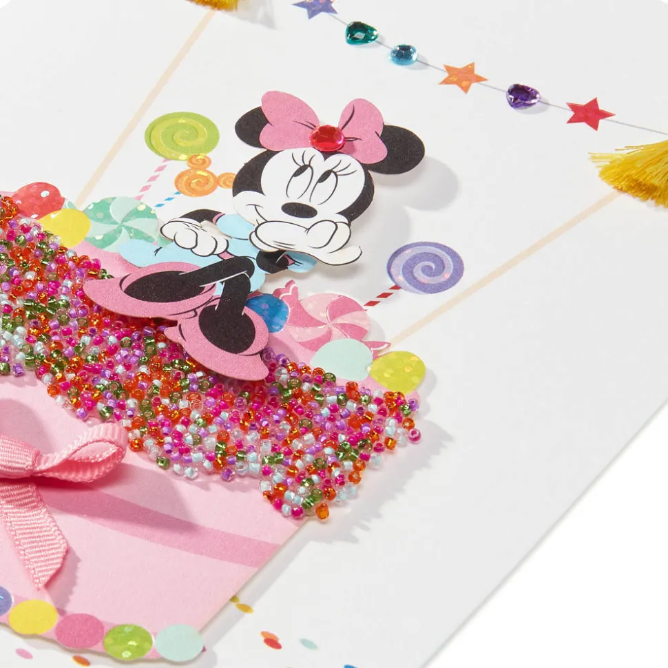 Happy Wishes Minnie Mouse Birthday Greeting Card