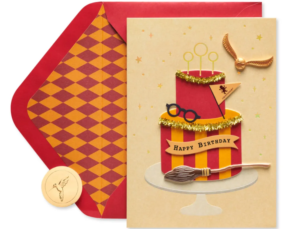 Harry Potter Cake Birthday Greeting Card