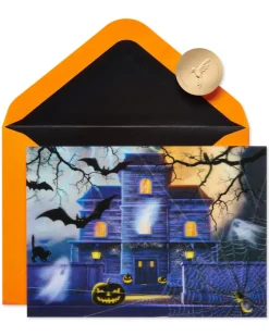 Haunted House Halloween Greeting Card