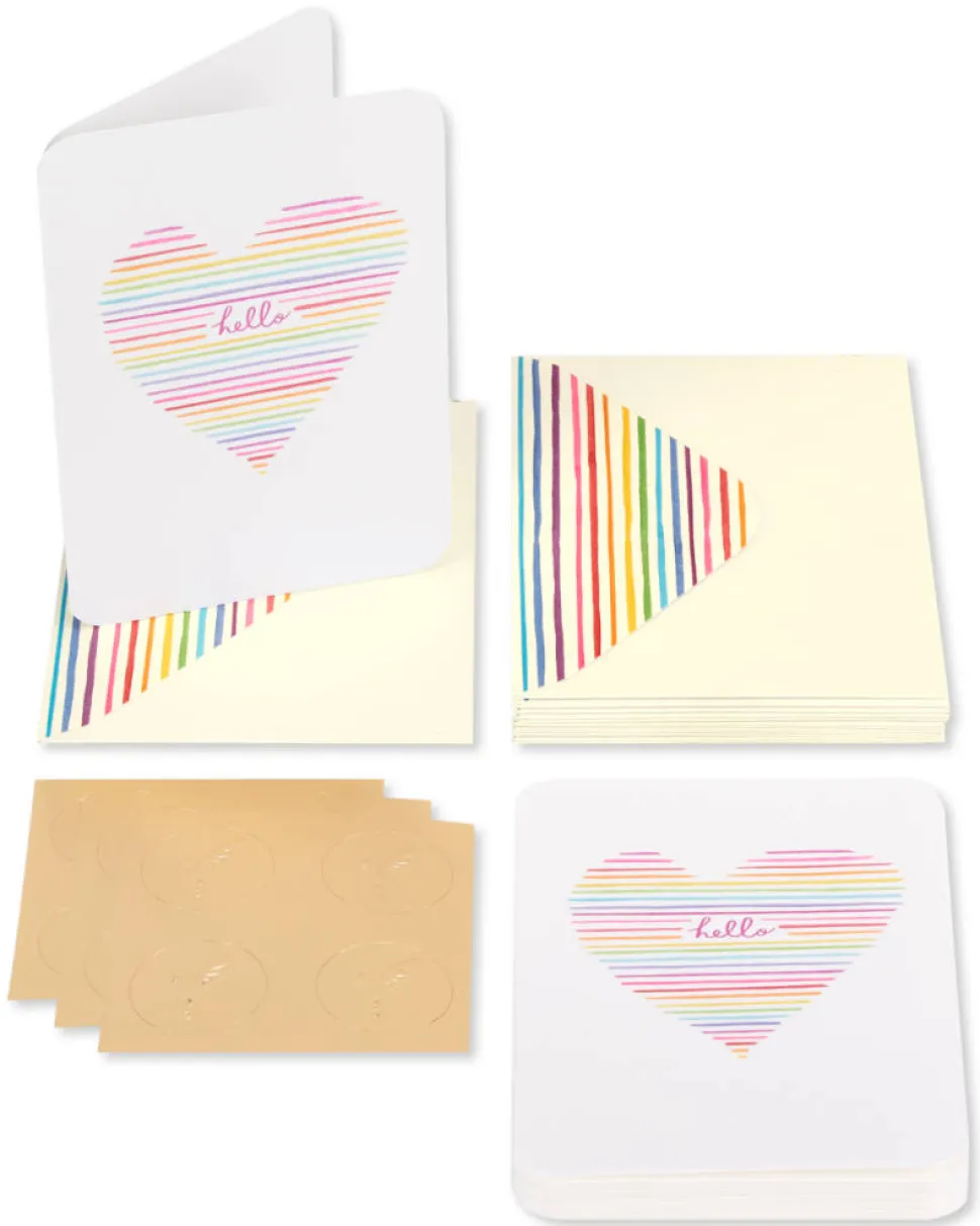 Heart Boxed Blank Note Cards with Envelopes, 14-Count