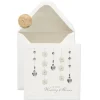 Heart Crystals And Flowers Wedding Greeting Card