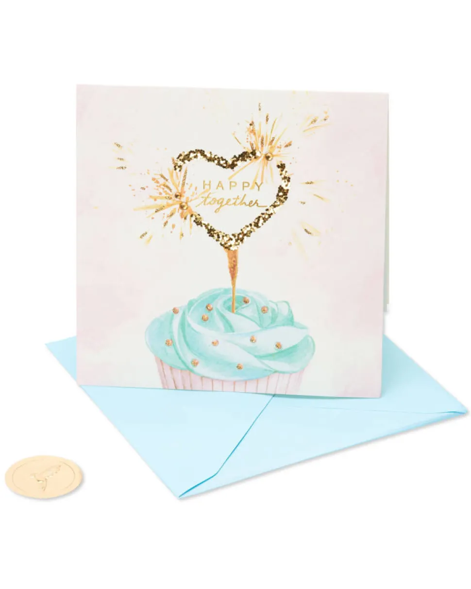 Heart Cupcake Bridal Shower Greeting Card