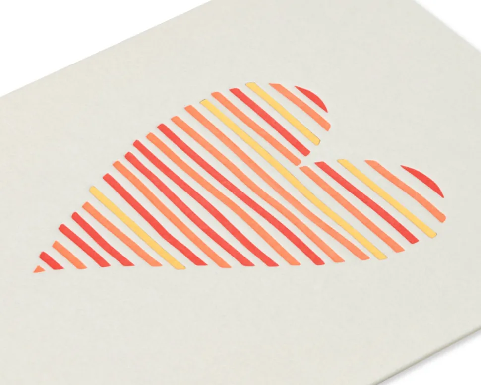 Heart for Wedding, Anniversary, Friendship Blank Greeting Card