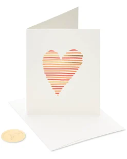 Heart for Wedding, Anniversary, Friendship Blank Greeting Card