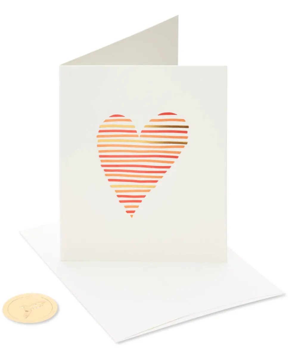 Heart for Wedding, Anniversary, Friendship Blank Greeting Card