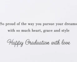 Heart, Grace, and Style Graduation Greeting Card