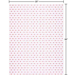 Hearts and Stripes Valentine’s Day Tissue Paper, 9 Sheets