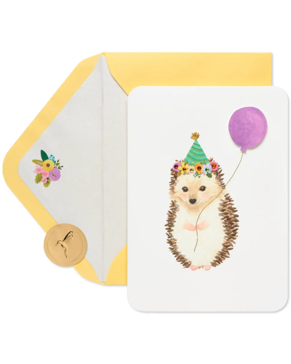 Hedgehog Birthday Greeting Card