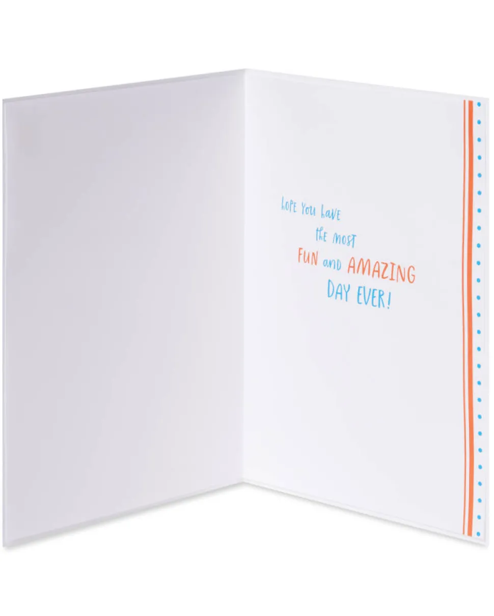 Hedgehog Holding Guitar Birthday Greeting Card