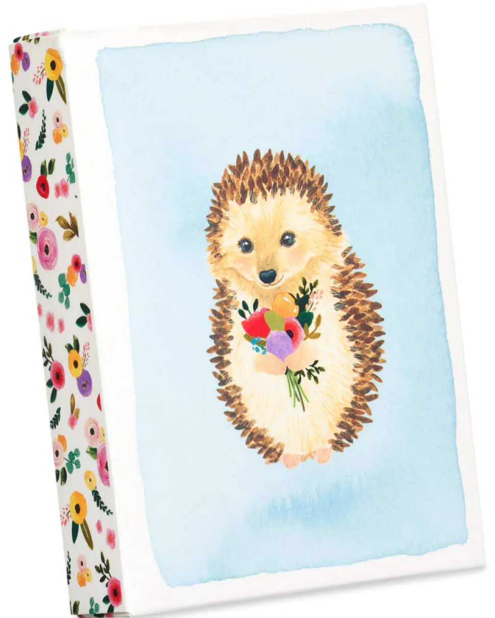 Hedgehog with Flower Boxed Blank Note Cards with Envelopes, 14-Count