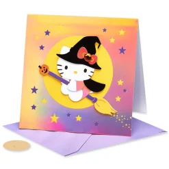 Hello Kitty Witch Hello Kitty Halloween Greeting Card