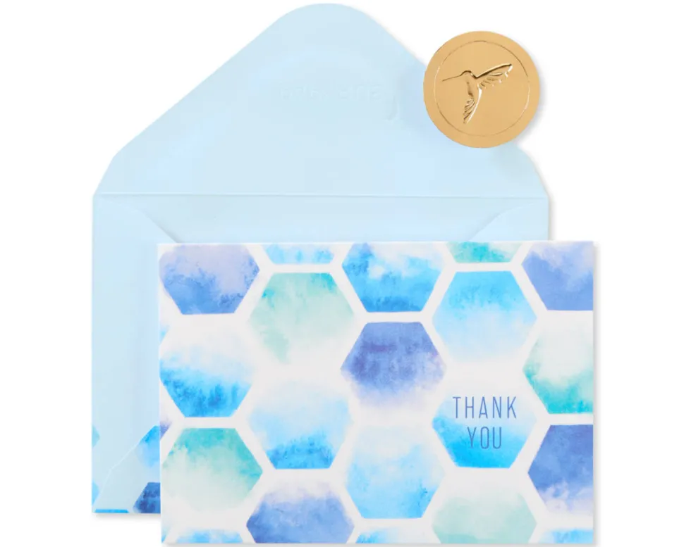 Hexagon Pattern Blank Cards with Envelopes, 14-Count