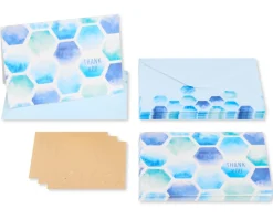 Hexagon Pattern Blank Cards with Envelopes, 14-Count
