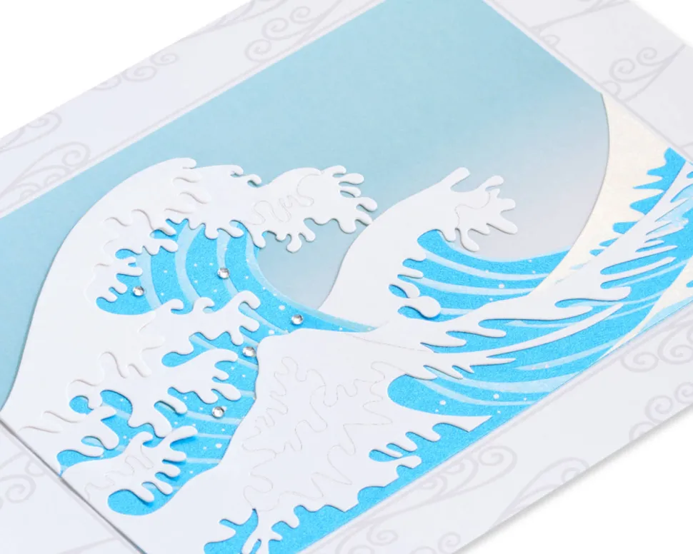 Hokusai Wave Blank Greeting Card