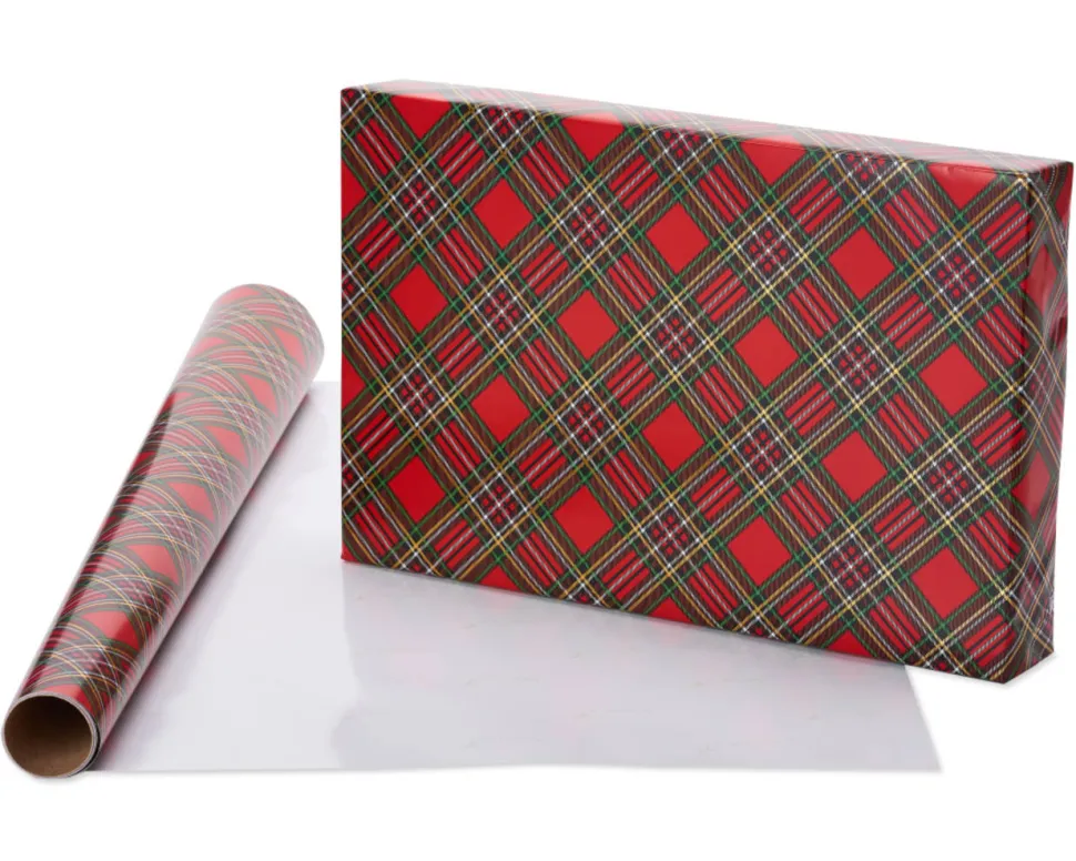Holiday Chic and Santa’s Best Friends Dog Print Holiday Wrapping Paper Rolls, 2 Rolls