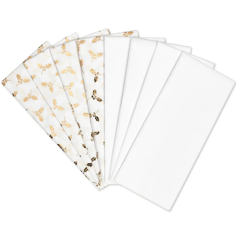 Holly Holiday Tissue Paper, 8 Sheets