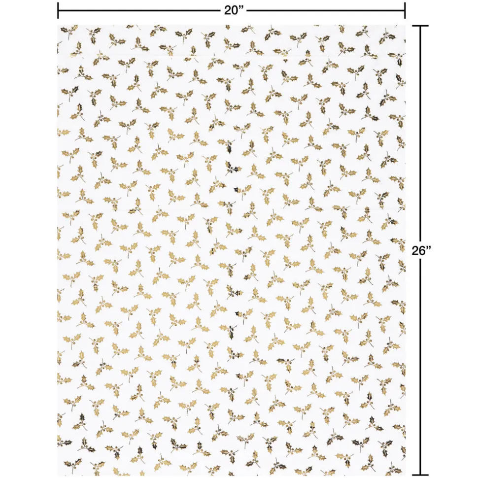 Holly Holiday Tissue Paper, 8 Sheets